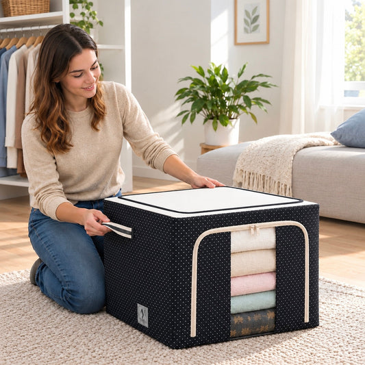 Caja Organizadora Oxford - Premium con Varillas | Pack 2 unds