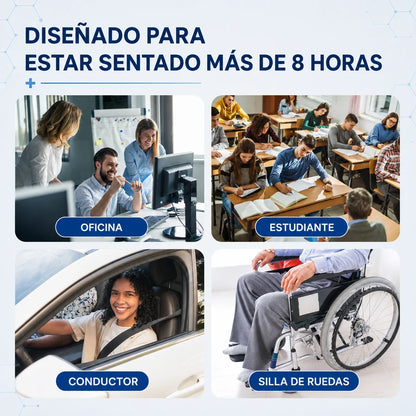 Cojín Gel Premium: más comodidad en tu silla, auto u oficina.💙