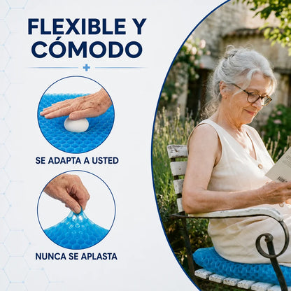 Cojín Gel Premium: más comodidad en tu silla, auto u oficina.💙