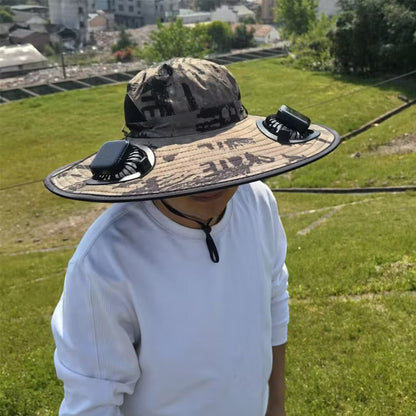 Sombrero con 2 Ventiladores de Energía Solar + Corrector de Postura Gratis