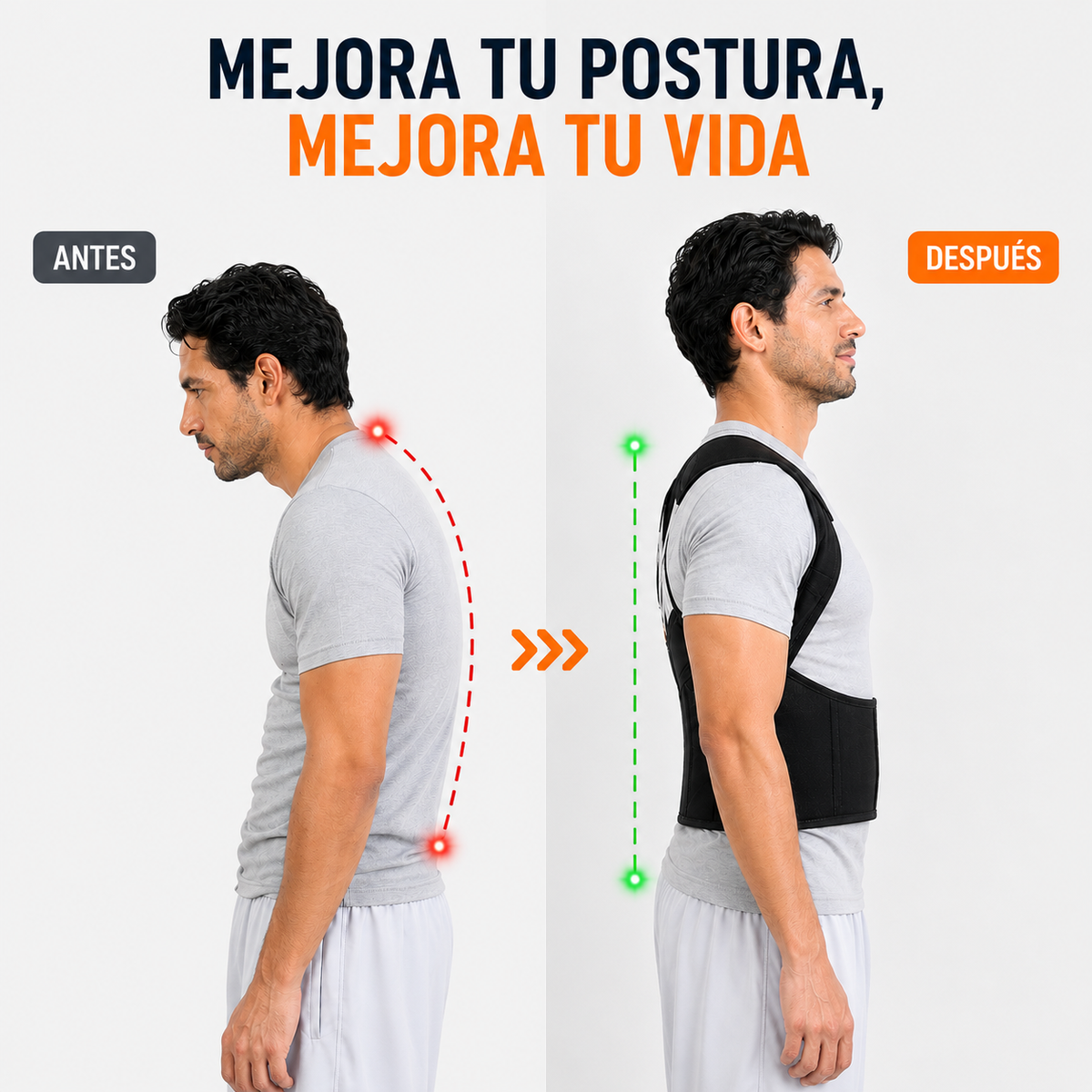Faja Corrector de Postura Original 2 en 1 - Espalda Recta sin Dolor