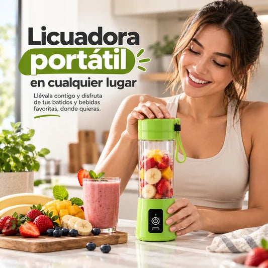 Licuadora Portátil Recargable – Jugos y Batidos al Instante