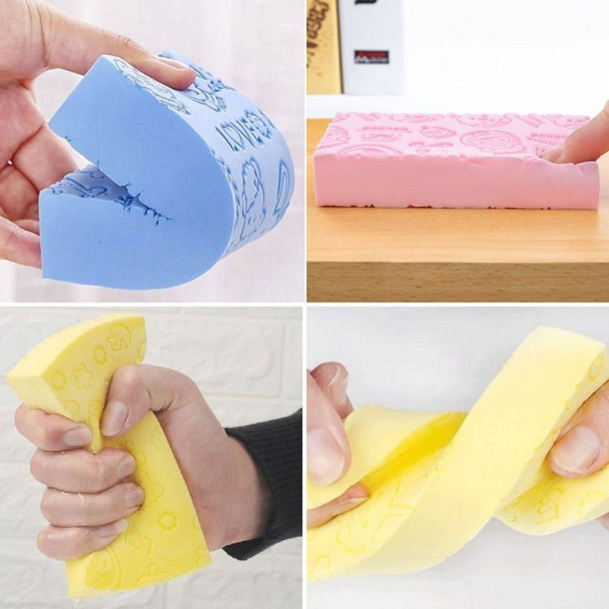 ESPONJA EXFOLIANTE SACA MUGRE - PACK DE 4 x S/.59 🧽